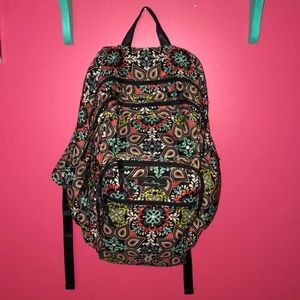 Vera Bradley Large canvas laptop backpack